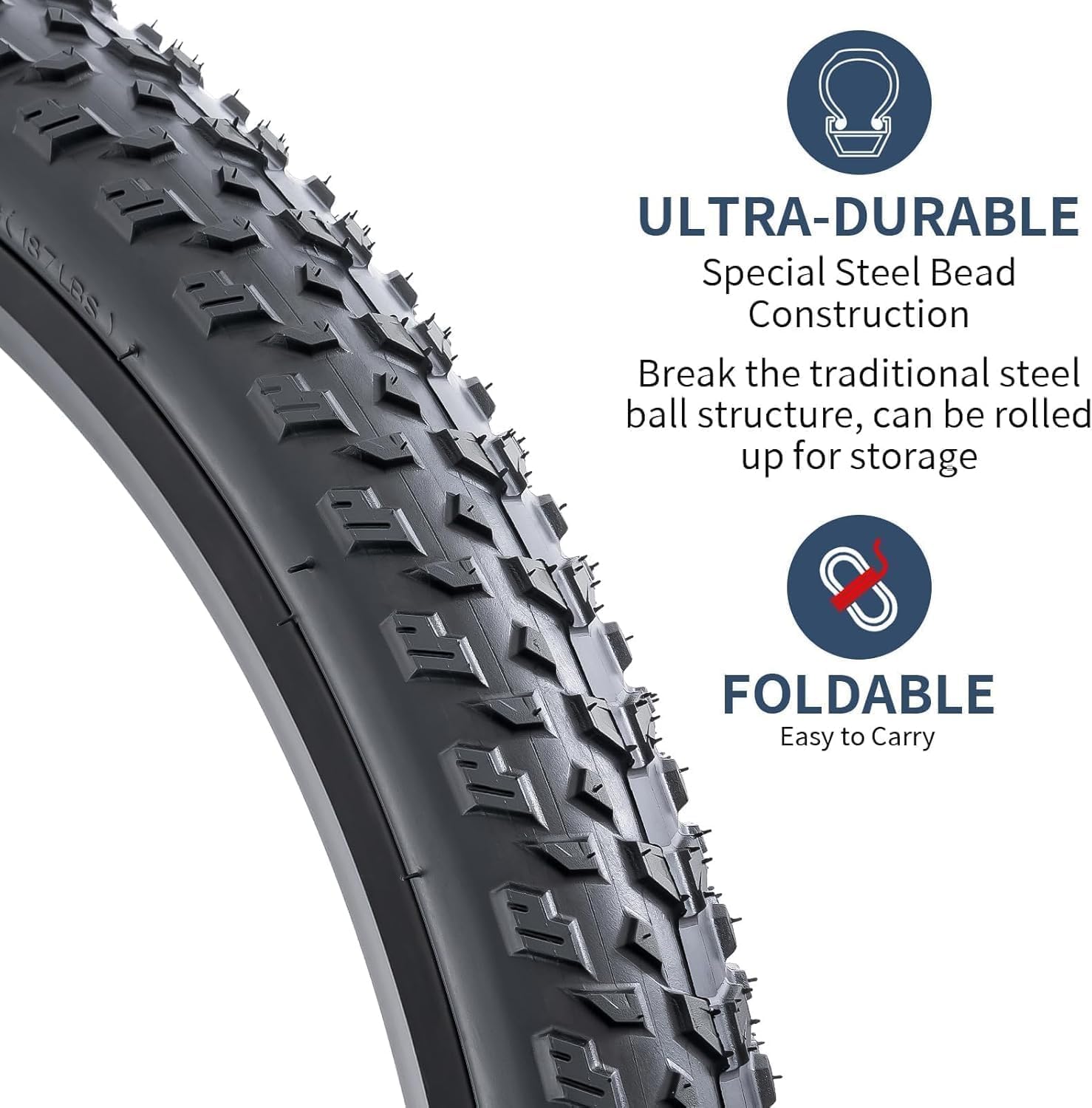 YUNSCM 2 Neumáticos Para Bicicleta De Montaña De 24 Pulgadas De 24 X 2.35/57-507 Y 24 Pulgadas, Válvula Schrader AV32MM Compatible Con Neumáticos Y Tubos De Bicicleta De 24 X 2.30