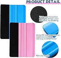 Vista 4 de Spakon 4 Pcs Weeding Tools for Vinyl, 2 Pcs Air Release Pen Glitter Craft Weeding Point Retractable Pin Pen with 2 Pcs Felt Squeegees Scraper for