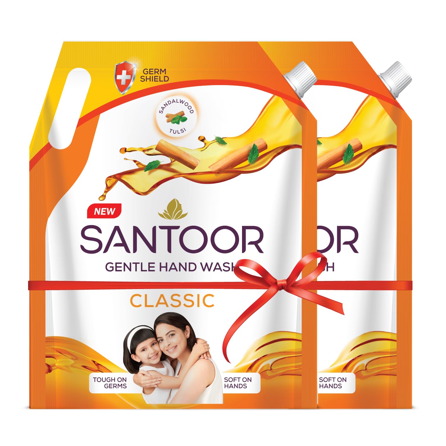 Santoor Classic Gentle Hand Wash with Natural Goodness of Sandalwood & Tulsi| Rich Lathering Formula With Anti-Bacterial Properties| Soft on Hands| Soothes & Hydrates Skin (1500ml, Pack of 2)-image-34