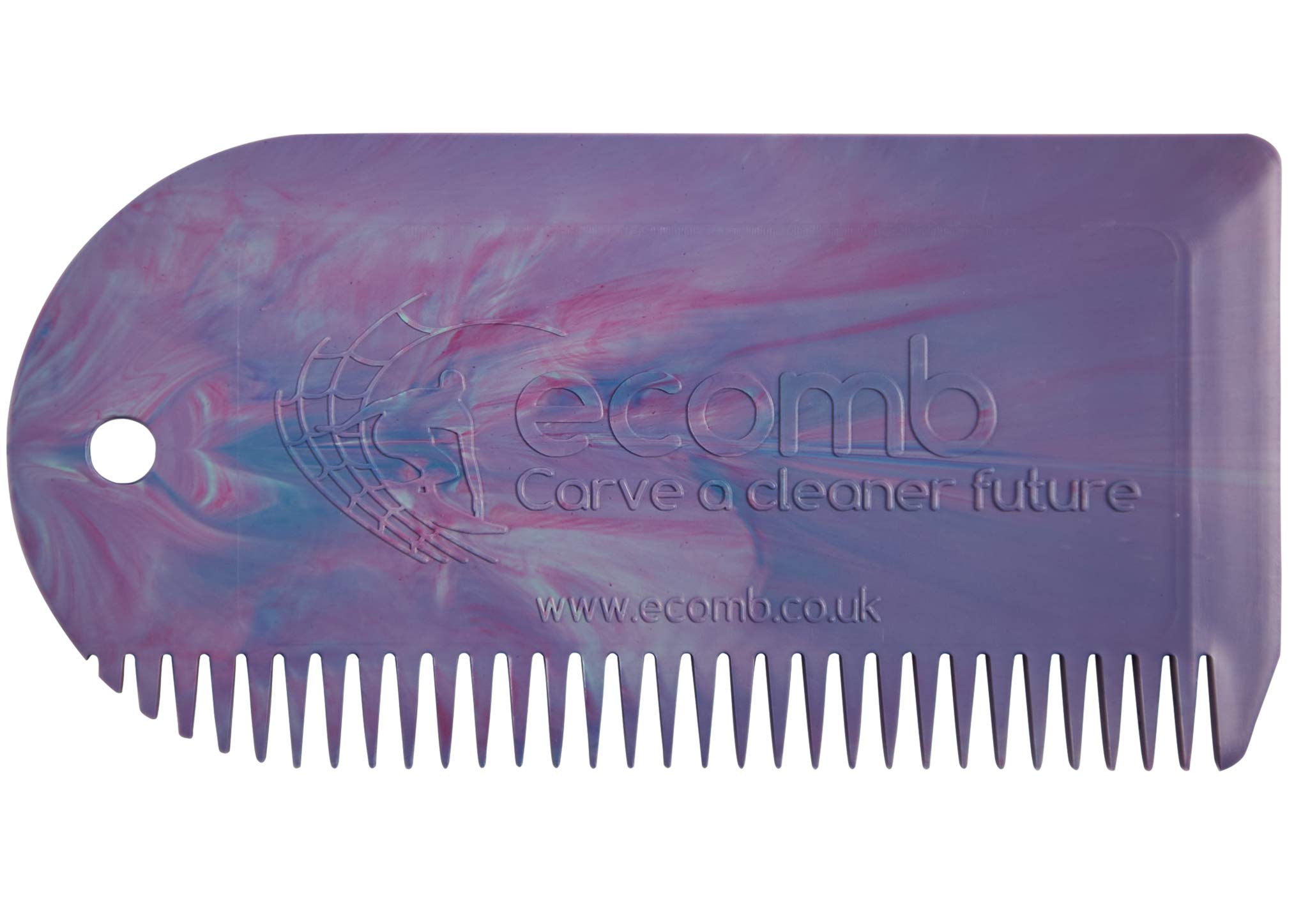 Surfboard Wax Comb - 100% Reclaimed Marine Waste Plastic (Tie Dye) Surf Board Wax Removal Tool