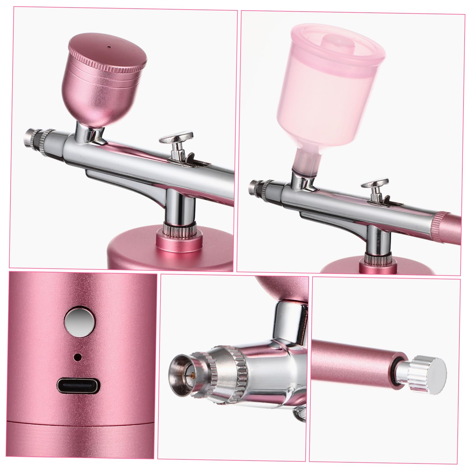 DECHOUS Tragbares Hand Airbrush Nano Sprühgerät Wassernachfüllwerkzeug Leichtes Gesichtsspraygerät für Hautpflege und Reisen