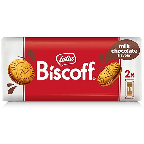 Lotus Biscoff - Galletas sándwich, crema de chocolate con leche, 22 galletas por paquete, 7.76 onzas