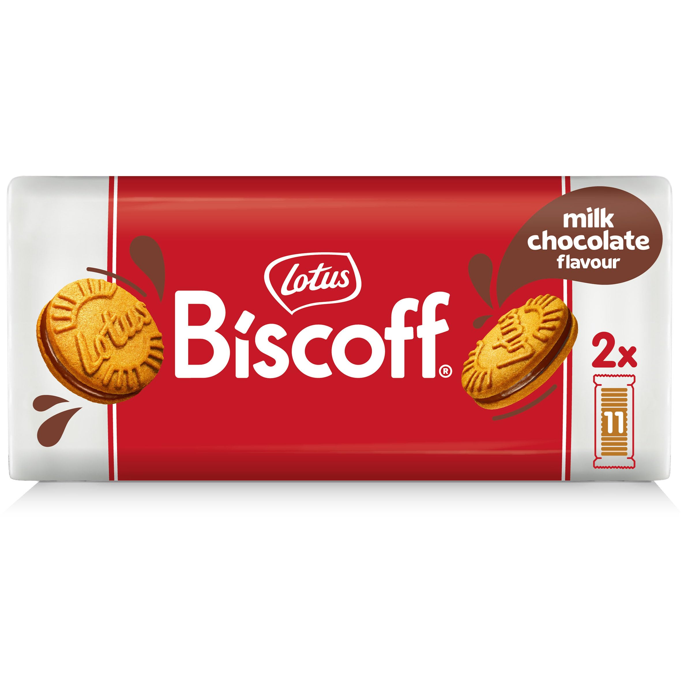 Lotus Biscoff Sandwich Cookies, Milk Chocolate Cream Roll (Pack of 2) 15 Cookies Per Pack, 7.76 Ounce By COUGAR | Crunchy Caramelised Biscuit Rolls With Chocolate Cream Filling – (Imported-UK)-image-6