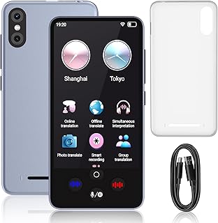 SCZND Traductor de Idiomas Con Voz en Tiempo Real 138 Idiomas Traductor Instantaneo de Voz Traductor Simultaneo con Trad...