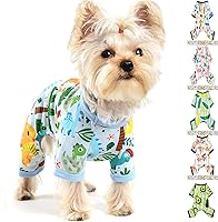 Vista 21 de Yikeyo - Pijamas para perros pequeños, suaves y delgados, ropa para gatos y perritos, ropa de verano para mascotas, lindas prendas para cachorros