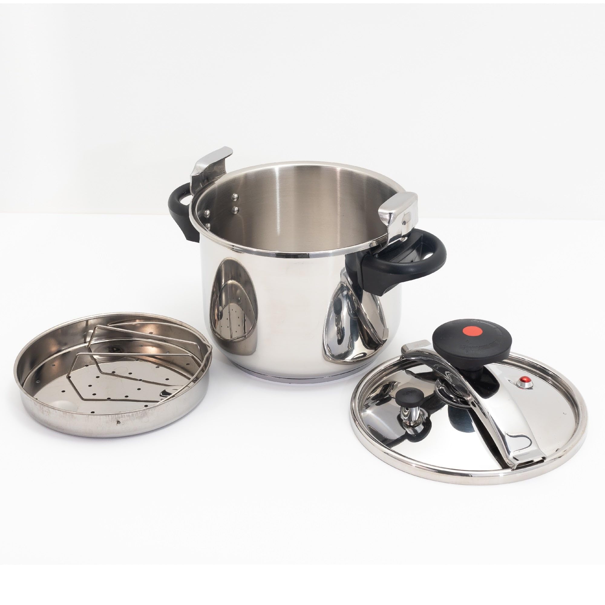 KITCHEN MOVE Szybkowar ze stali nierdzewnej Ø 22 cm, 6 l, z koszem do gotowania