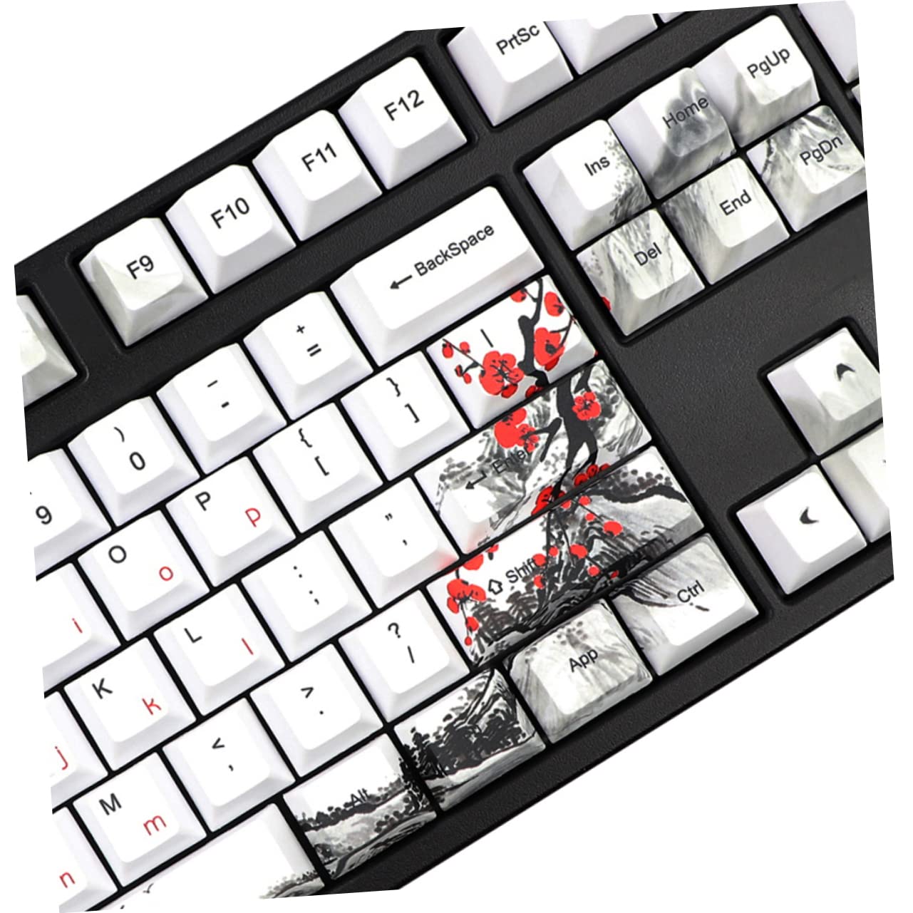 128stücke Pbt Tastenkappen für Mechanische Tastaturen Ersatzset | 1 Satz, Originalhöhe, 128 Tasten, Angenehm zu Nutzen, Glatte Oberfläche, für Alte Kappen