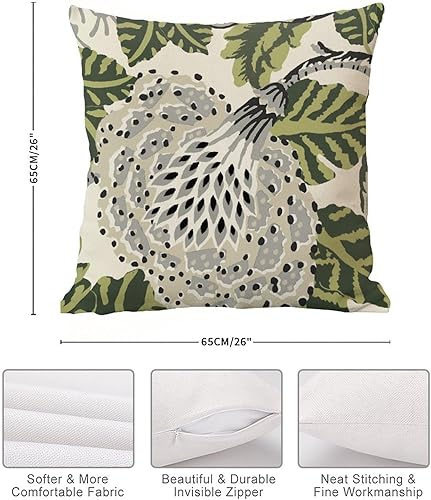 Vista 158 de ArogGeld Chinoiserie - Fundas de almohada escénicas asiáticas, estilo asiático, funda de almohada azul y verde Kelly, funda de cojín para decoración