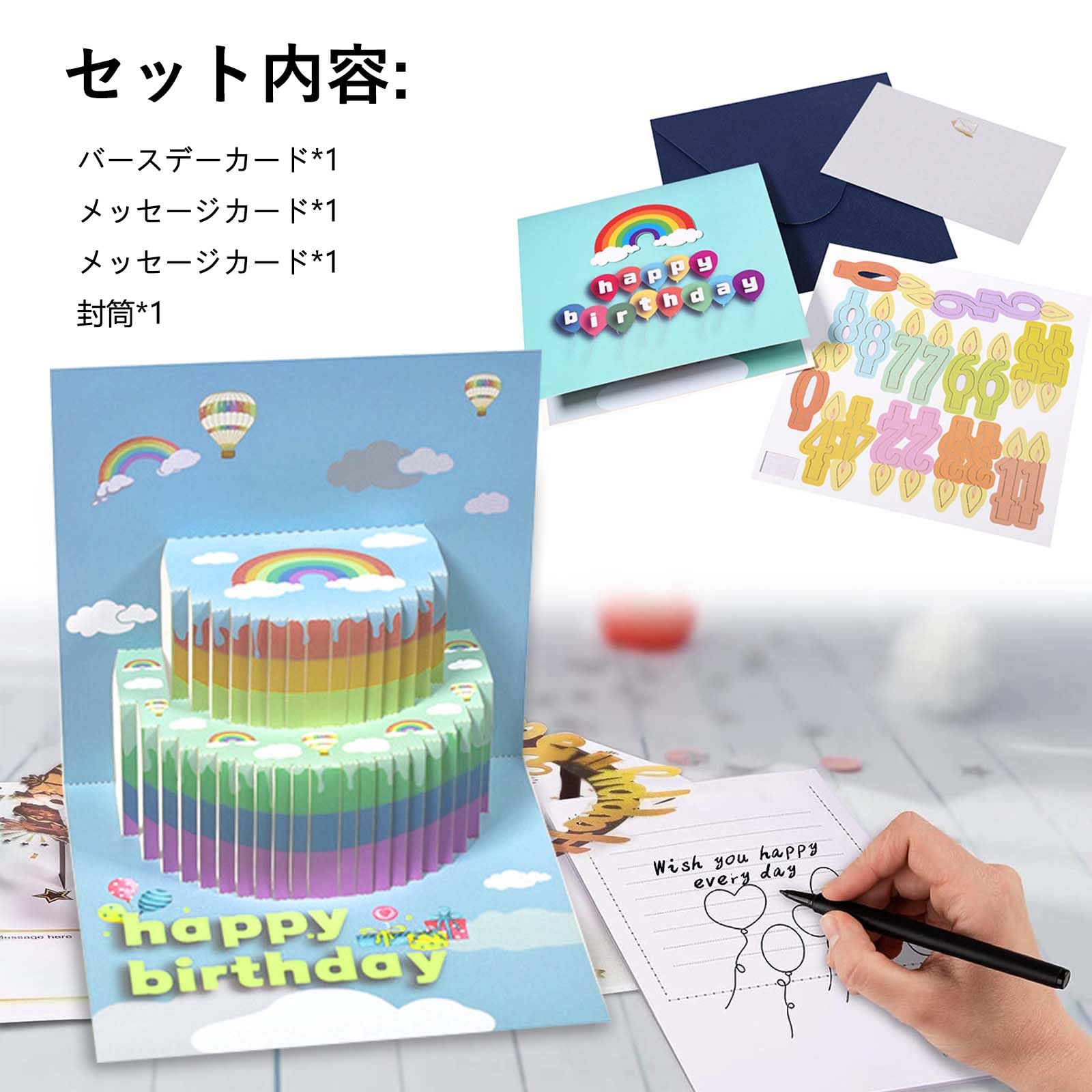 Amazon | 誕生日カード 立体 グリーティングカード 誕生日