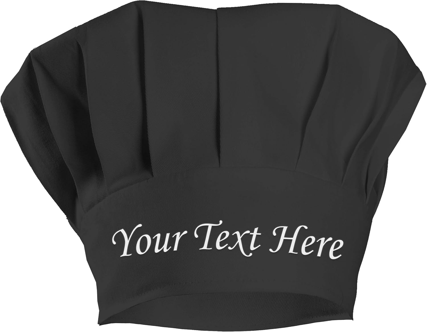 Custom Personalized and Embroidered Adult Chef Hat Cap with Adjustable Size