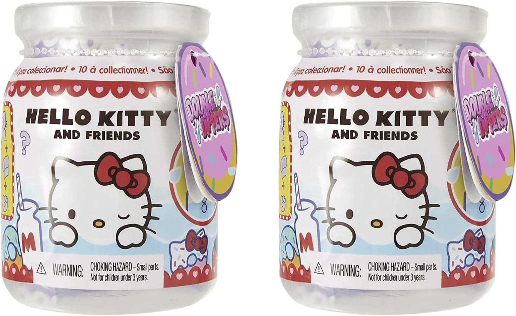 Toptoys2u Bargain Bundles Sanrio Hello Kitty Double Dippers Collectible Figures Surprise Blind Pack of 2