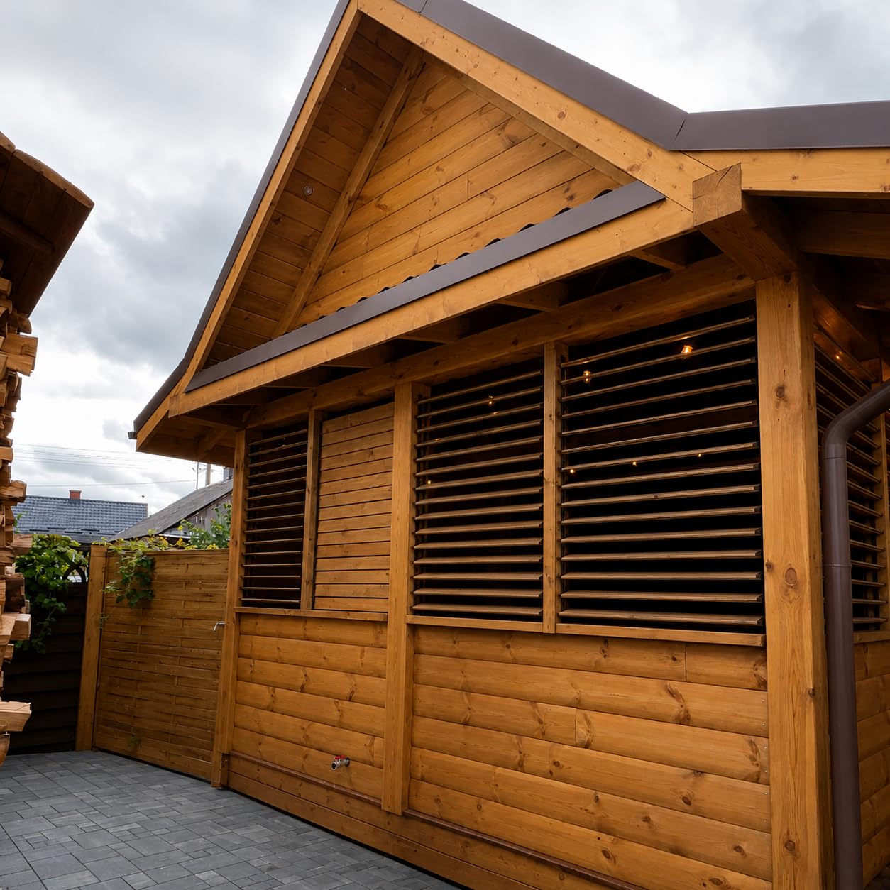 Prestige Ostaszewska ShutterPRO - système de supports en acier galvanisé pour 11 lames orientables | 100 cm | Anthracite | Kit sans lames pour brise-vue de terrasse, pergola et balcon