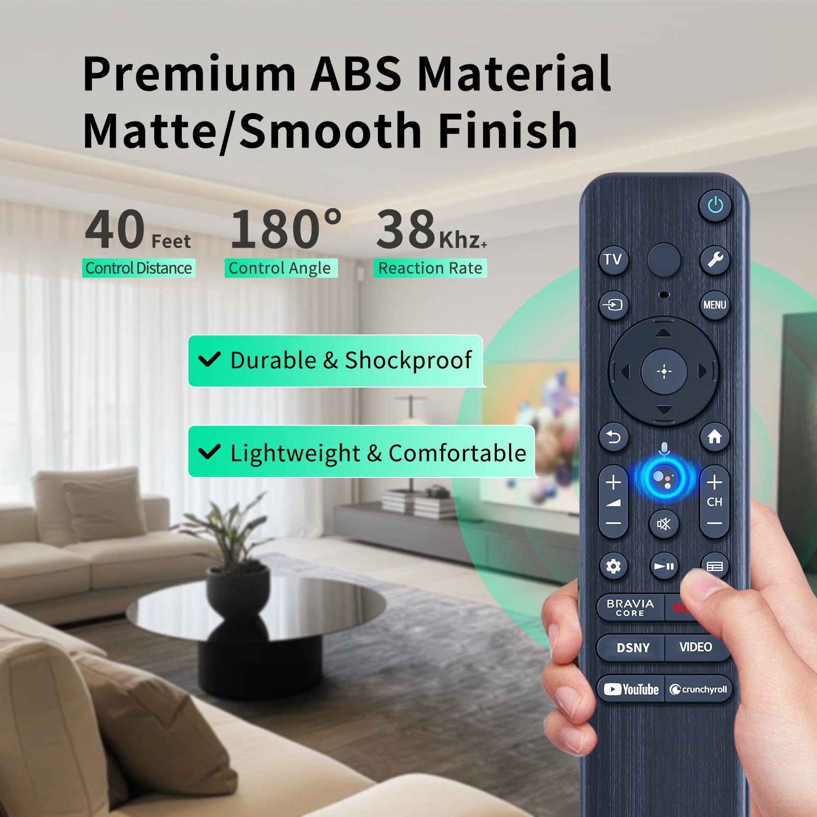 RMF-TX810U Telecomando per TV vocale Sony 2023 4K Bravia Smart TV, compatibile con XR-83A80L XR-85X90L XR-85X93L XR-85X95L XR-98X90L XR55A80CL