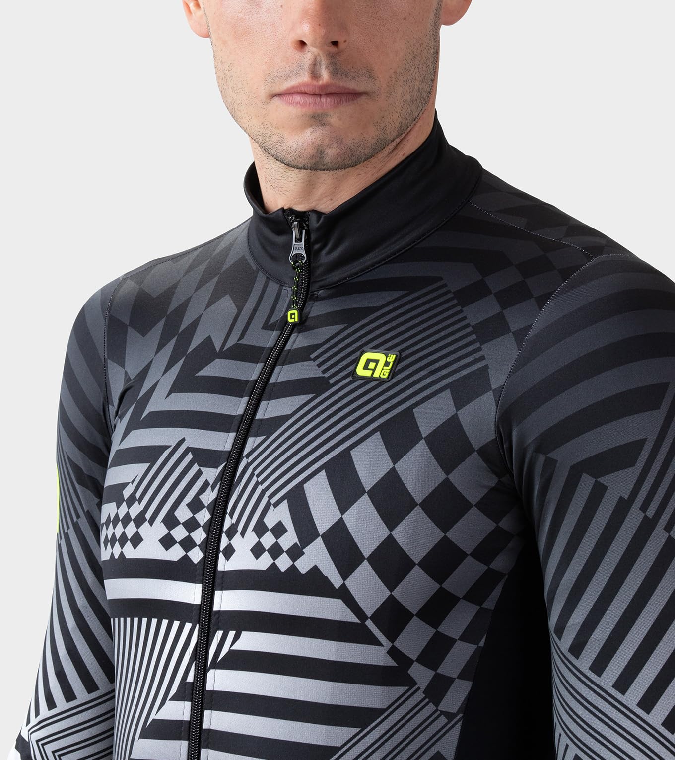 Ale' Pr-s Checker Long Sleeve Maglia da Ciclismo Uomo (Pacco da 1)