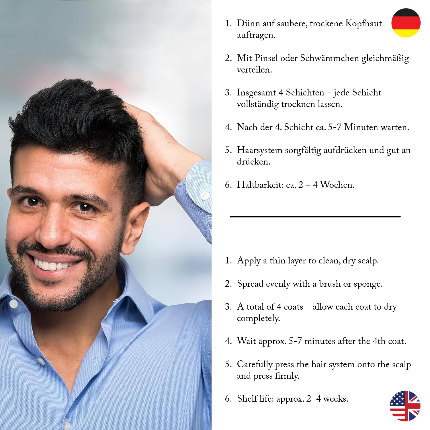 Active Bond 38 ml - La colle à perruque professionnelle avec une tenue maximale pour les Lace Wigs, les toupets, les systèmes capillaires & les postiches - testée dermatologiquement