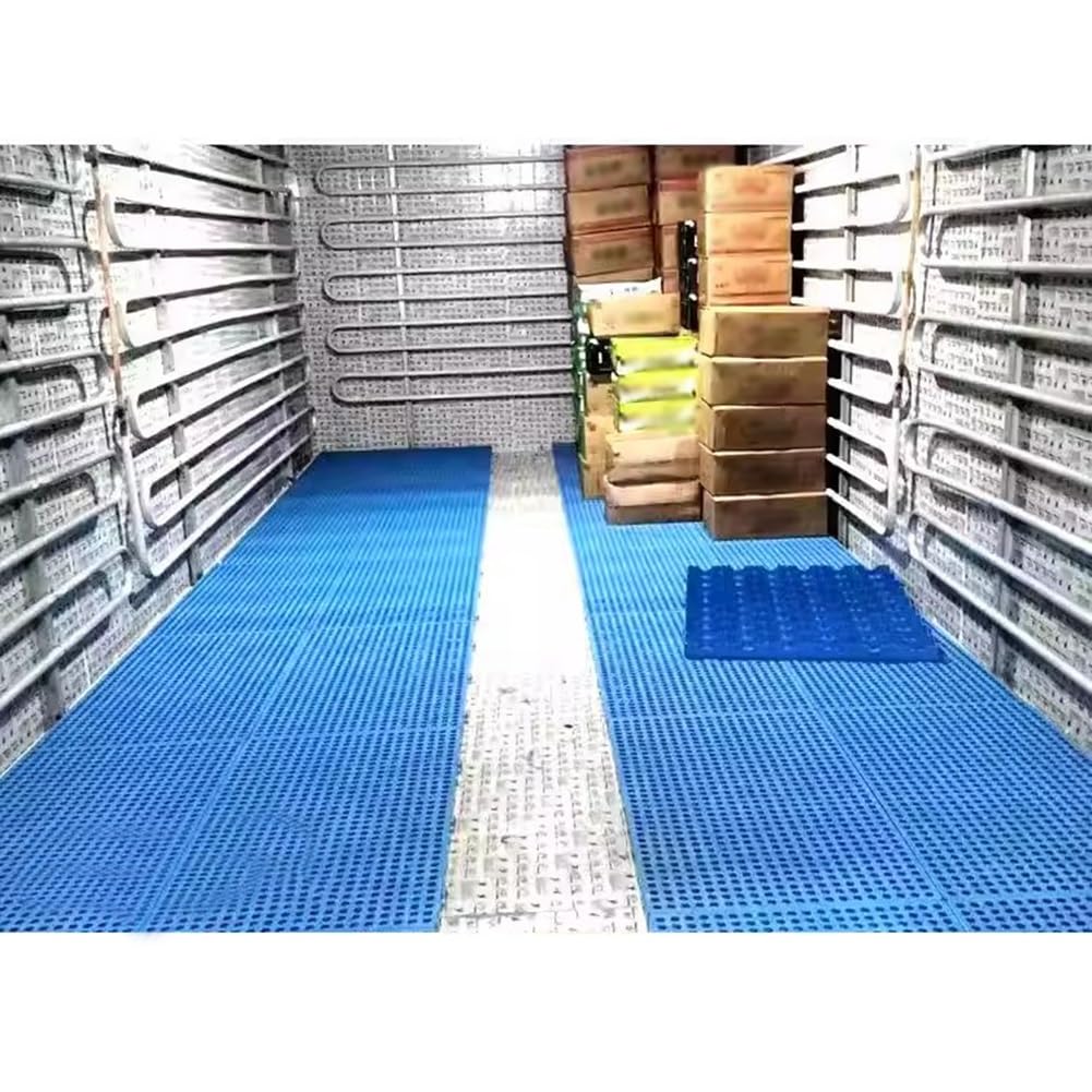 Pallet in plastica leggera per cantina e garage, resistenti all'umidità (100 x 80 x 5 cm) ideali per la progettazione di merci a griglia per una maggiore stabilità