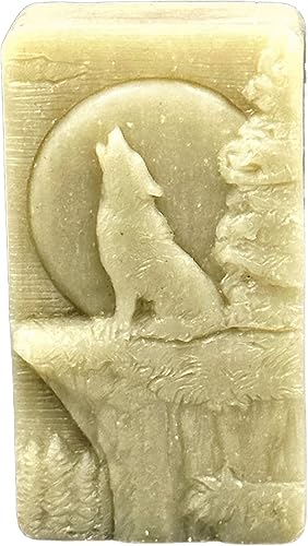 Miniatura 3 de Wolf Moon - Molde de silicona para hacer jabón yeso de resina de cera