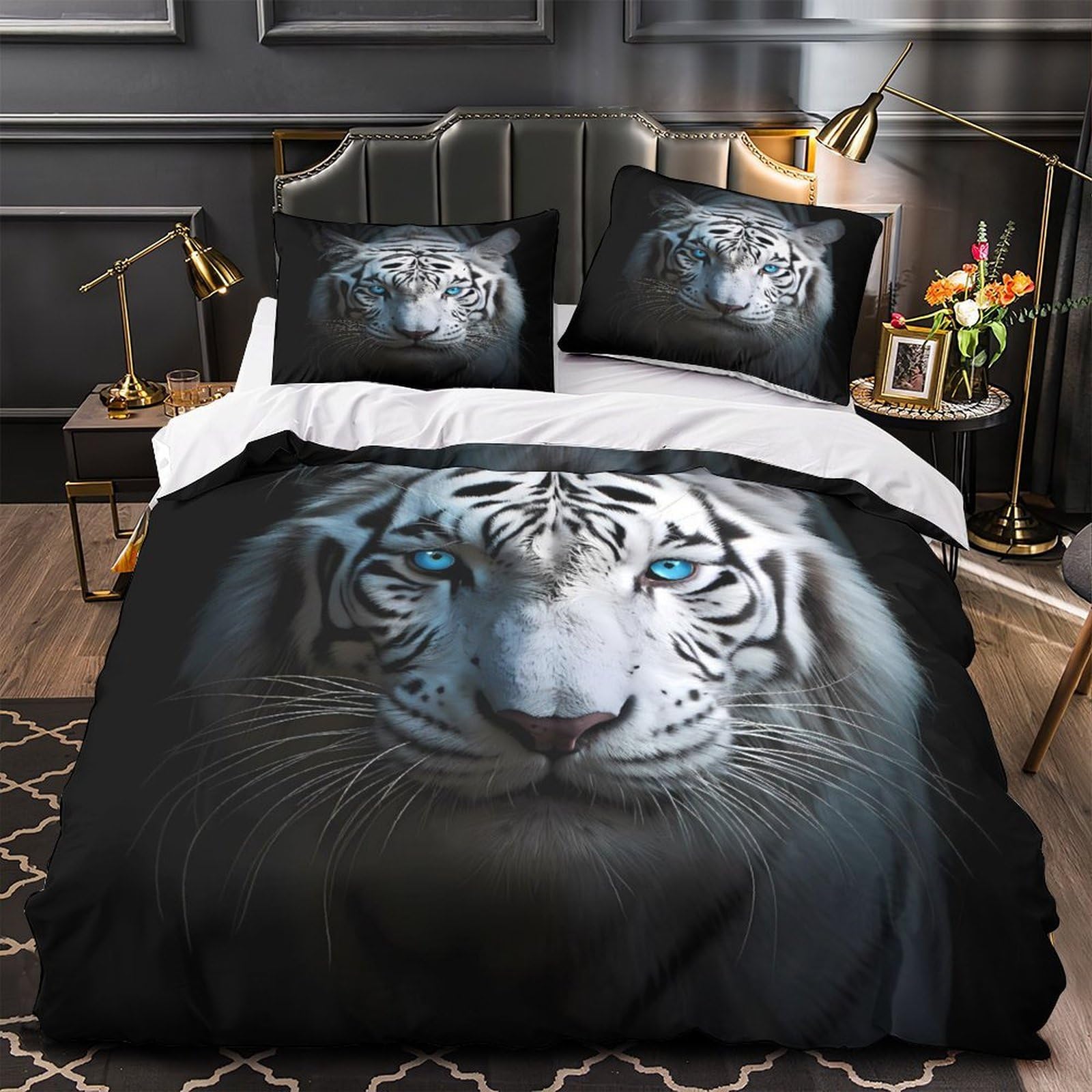 Housse de couette éléphant d'Afrique pour chambre de garçon et adolescent
