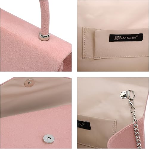 Miniatura 6 de Dasein Bolso de noche para mujer, embragues de fiesta, bolsos de boda, cóctel, baile de graduación, bolsos con purpurina esmerilada