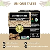Vista 14 de Buddha Teas Té orgánico de raíz de cohosh negro – OU Kosher, USDA Organic, CCOF Organic, 18 bolsas de té sin blanqueador Licorice Root Tea