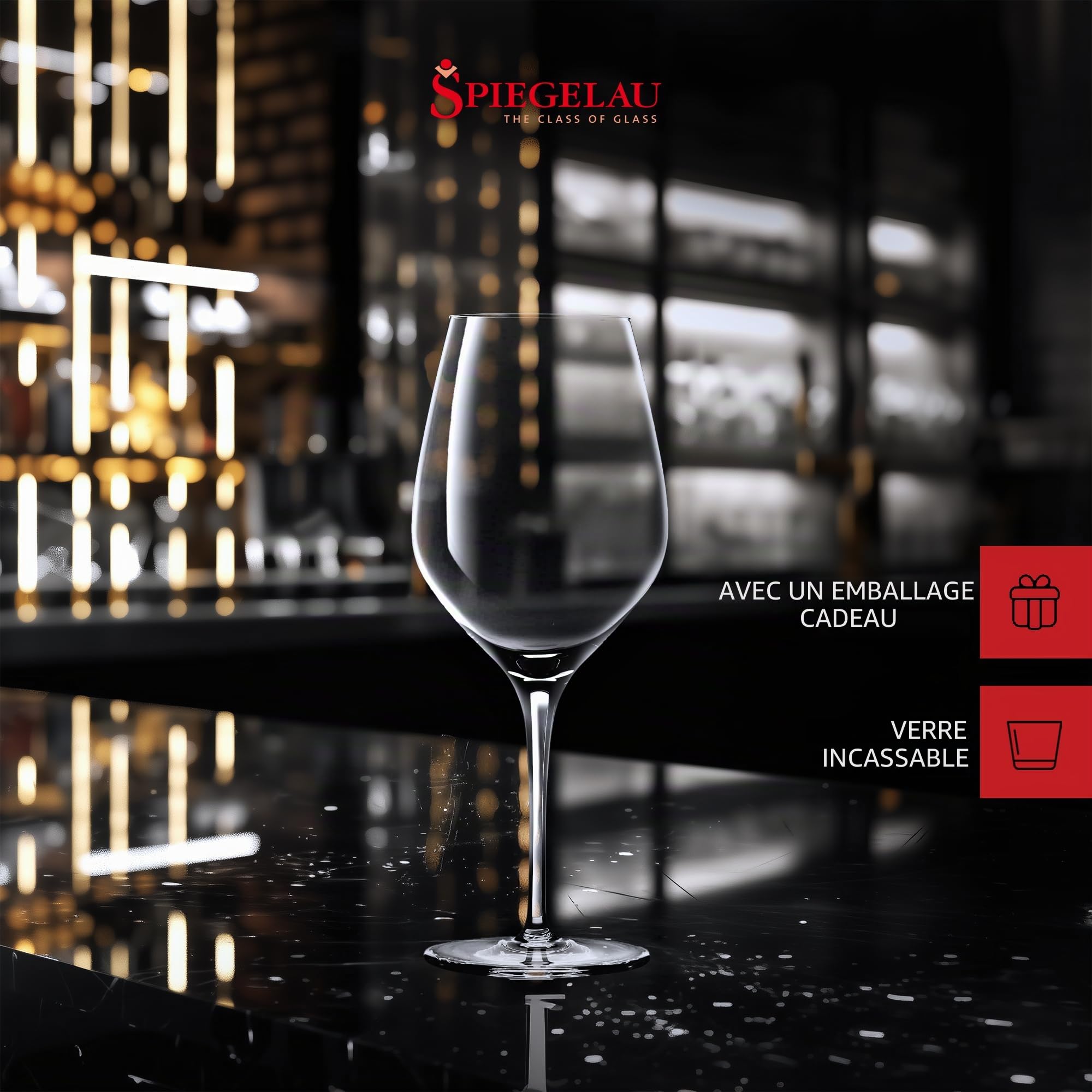 Spiegelau & Nachtmann - Authentis - Verres à vin et Carafe à décanter, Weißweinglas, Lot de 4