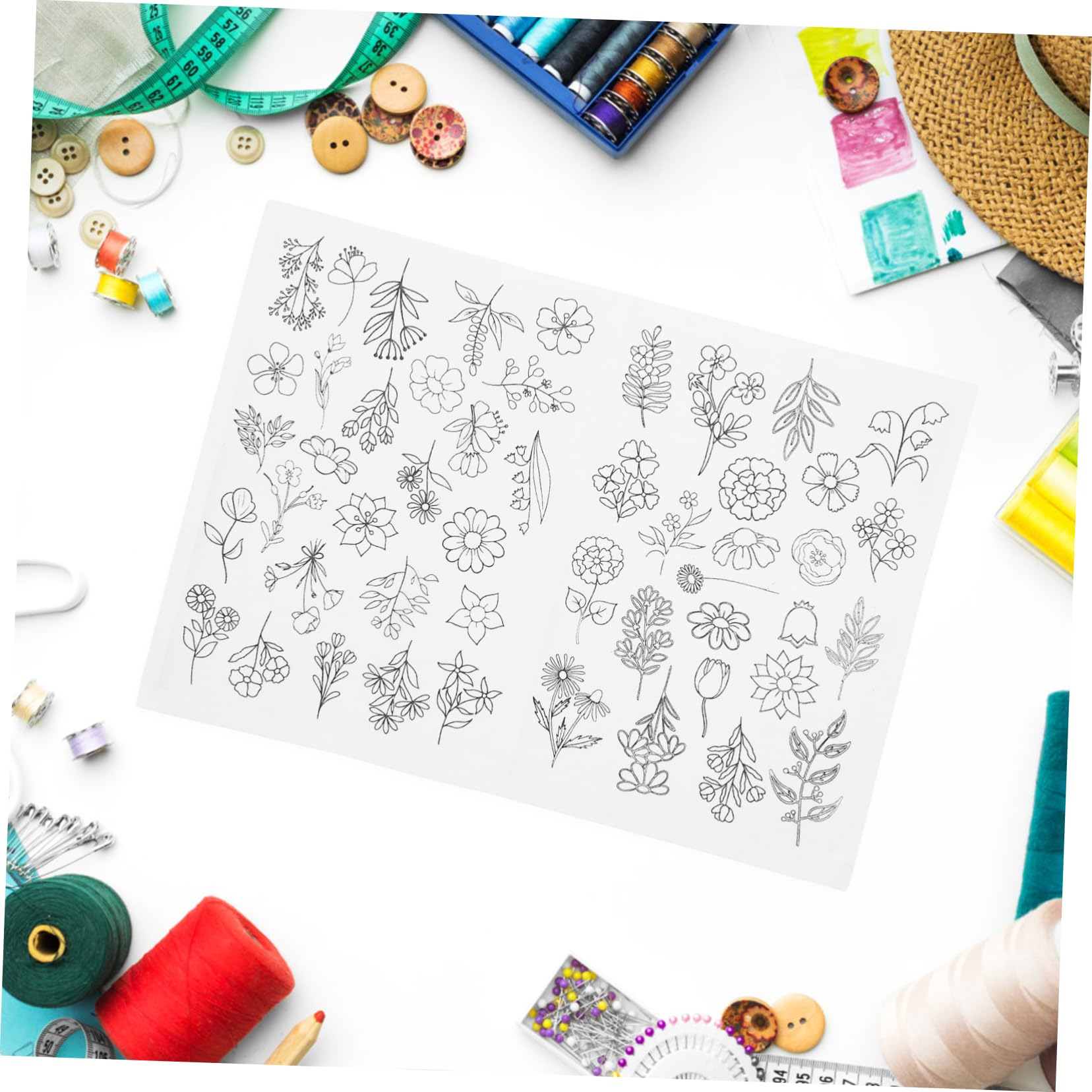 STOBOK 5 Blätter Wasserlöslicher Stabilisator Stickerei Dekorative Stickvliese Stickunterlage Nähen Poly Stickstabilisator Zerreißbares Stickvlies Handnäh-stabilisatoren Stoff Papier