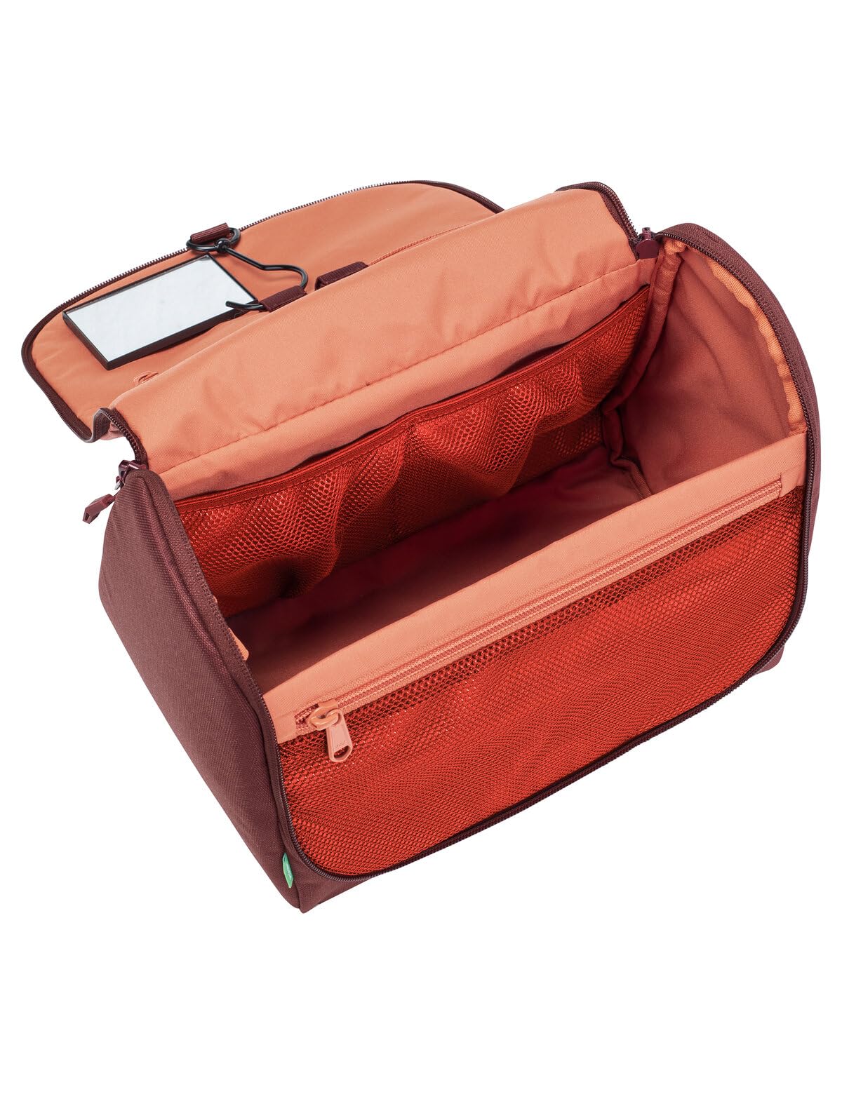 VAUDE Beauty case WegaWash in, beauty case con specchio integrato, portaspazzolino e gancio per appenderla, borsa da toilette imbottita con suddivisione interna ben studiata