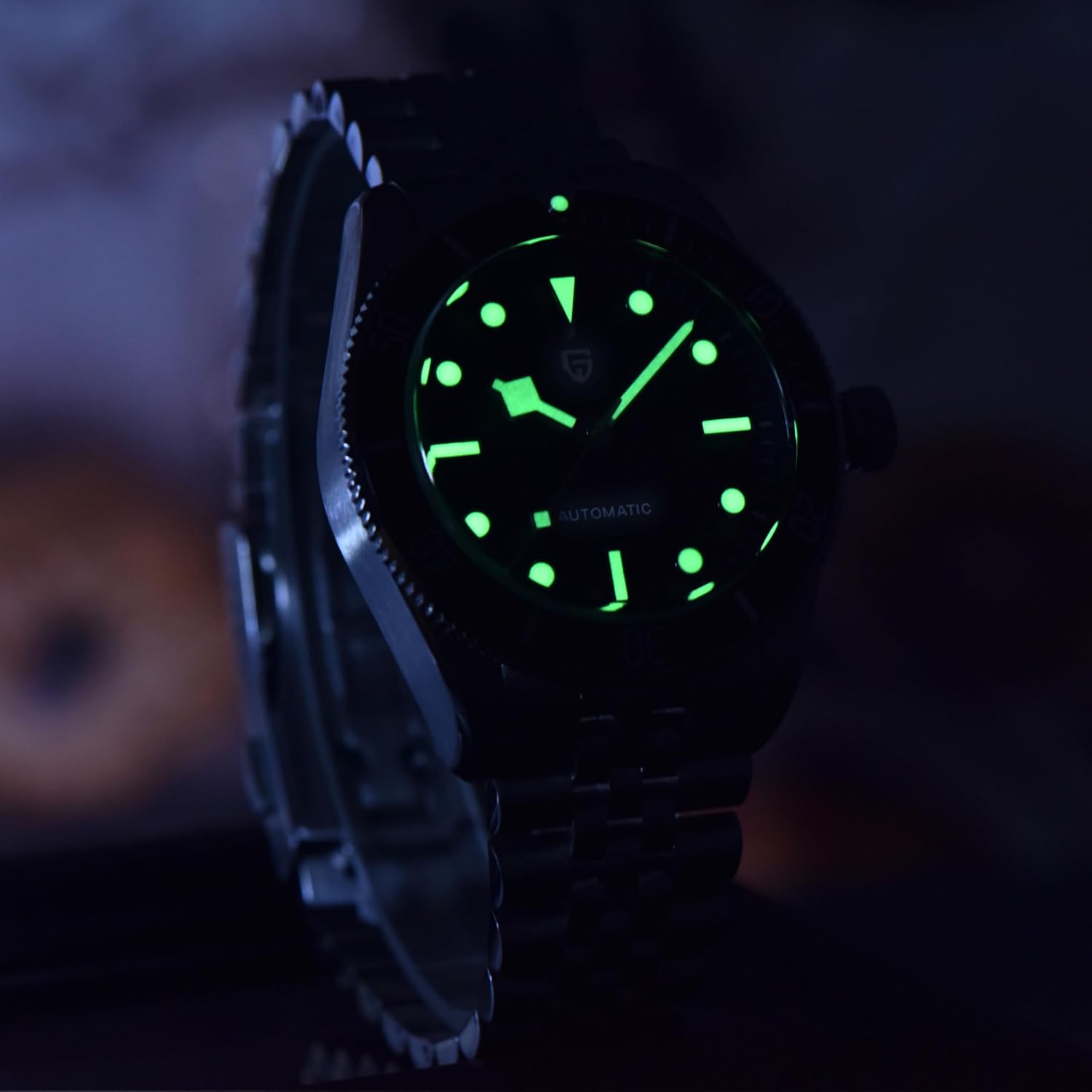 RollsTimi Pagani Design PD1812 Watch for Men Automatic NH35 Movement 42mm Stainless Steel BB58 Style Diver 100M Waterproof Luminous Dial wristwatches.