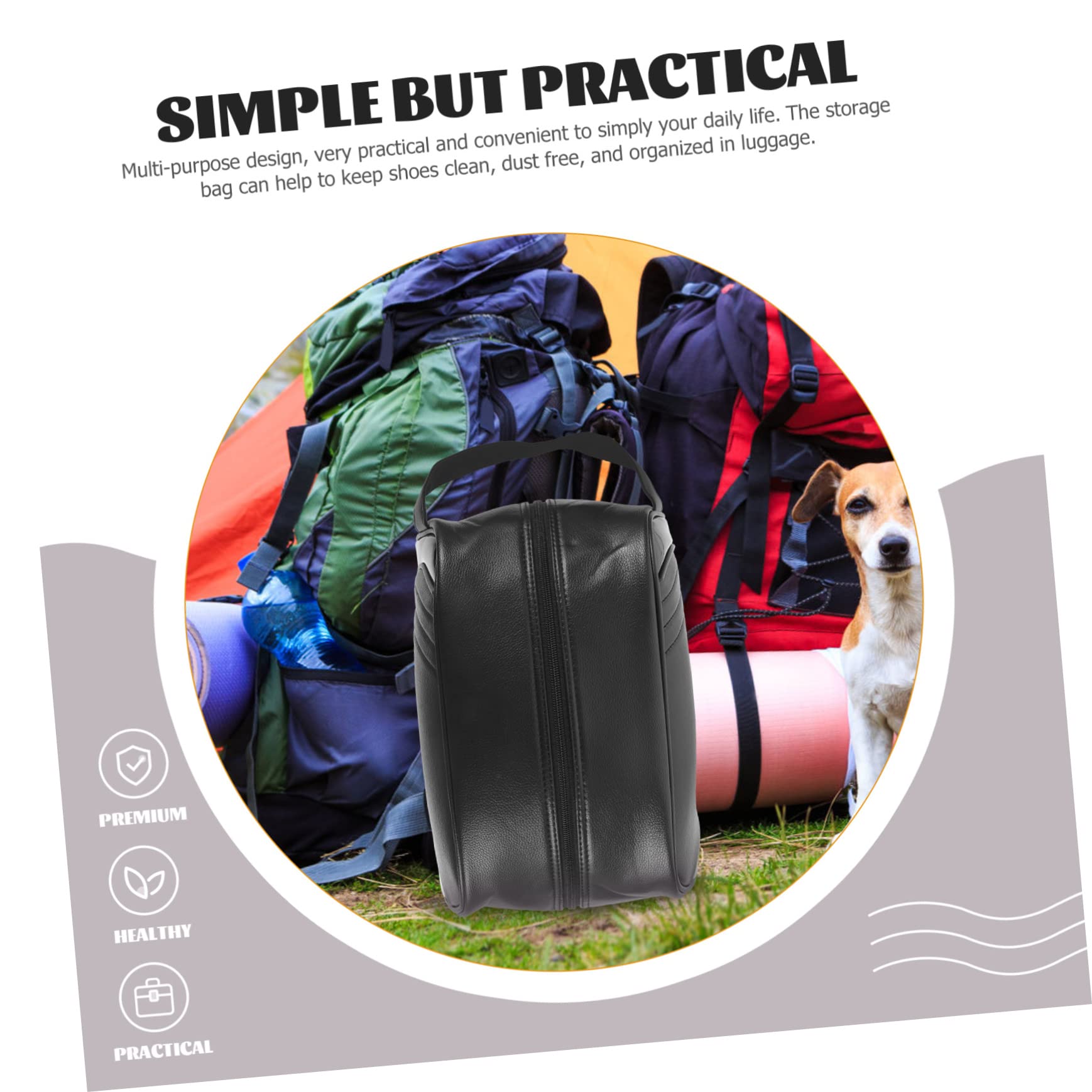 minkissy Borsa Portascarpe per Golf Cerniera Custodia per Scarpe in Resistente Borsa da Viaggio Multifunzione per Uomo Contenitore per Scarpe Sportive