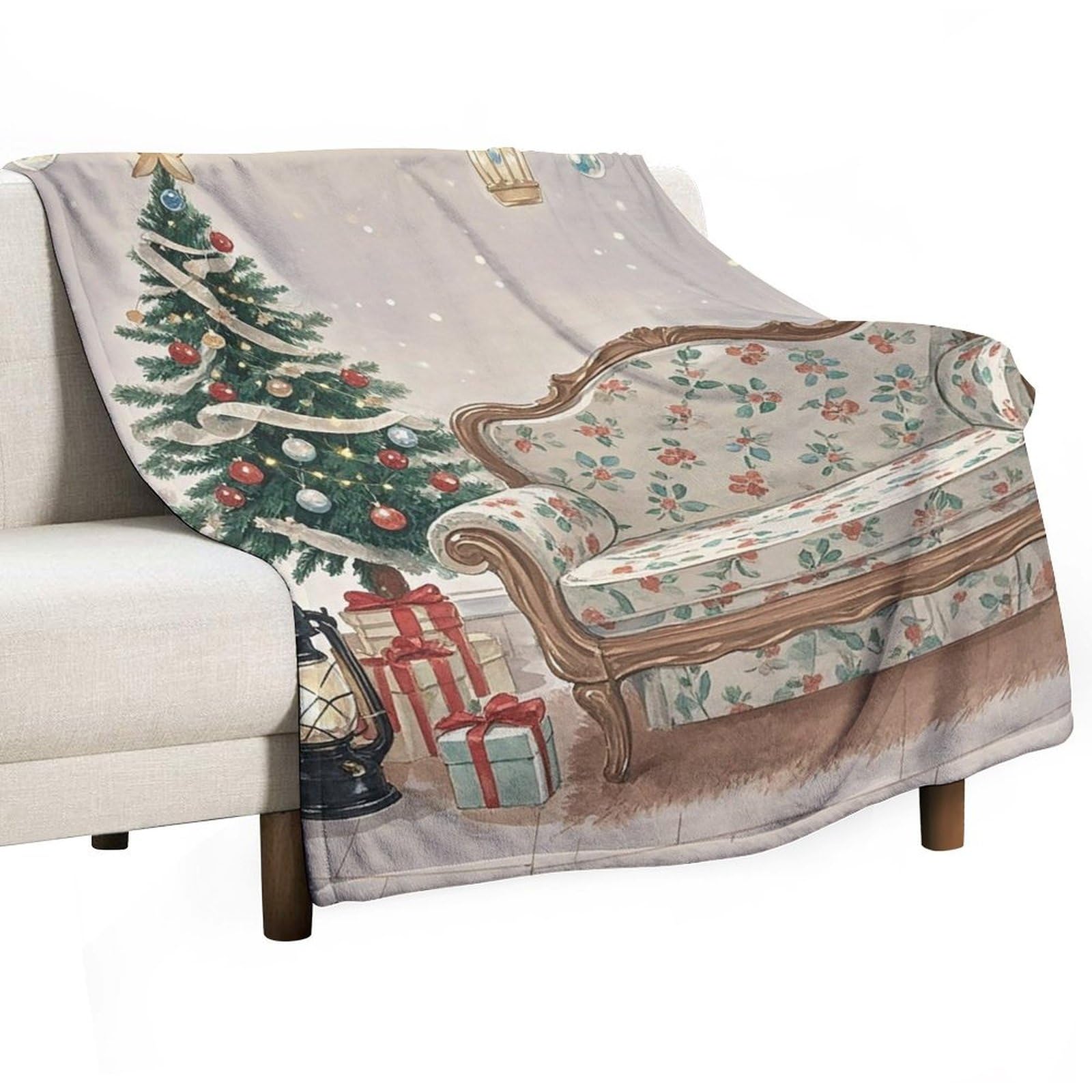 Couverture en flanelle douce pour embellir votre canapé lors des soirées cocooning