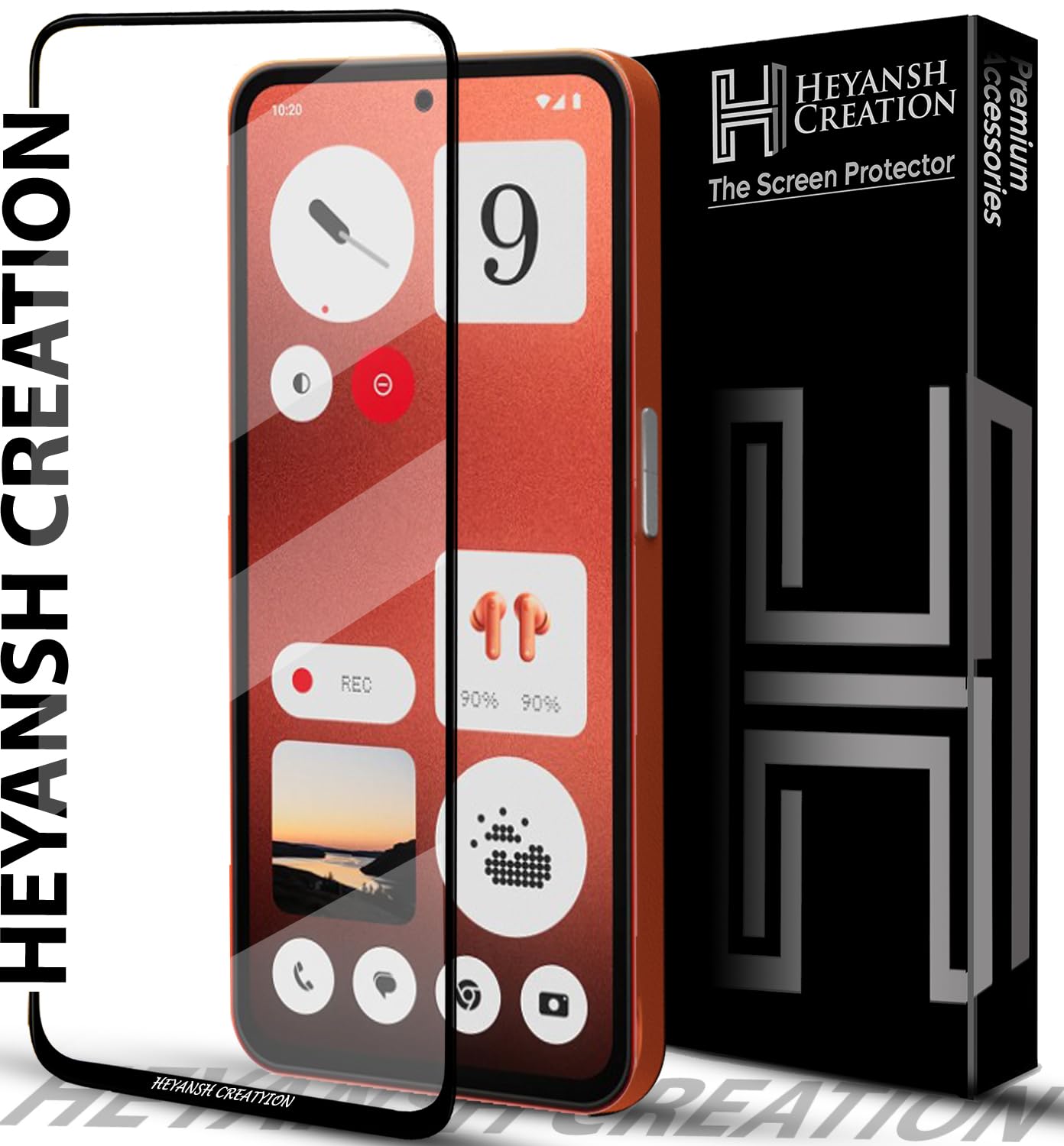 HEYANSH CREATION Tempered Glass Screen Protector Compatible for Nothing CMF Phone 1 / CMF Phone 1 / CMF by Nothing Phone 1 with Edge to Edge Coverage and Easy Installation Kit, Pack of 1, Black (B0D9PHYWVL) Amazon Price History, Amazon Price Tracker