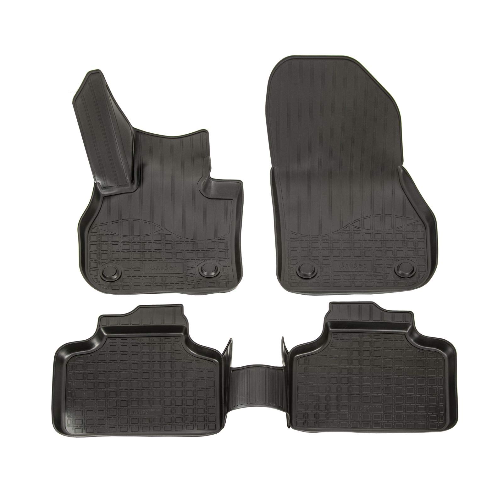J&J AUTOMOTIVE | Allwetter TPE Gummimatten + Kofferraumwanne Set Für Country F60 ab 2017, Antirutsch, Passgenau, Rand 2-4cm, Schwarz