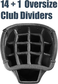 Golf Bag - Golf Bag - Golf Cart Bag - Lightweight- Easy to Carry- 14 Full Length dividers - Ample Storage -Golf Equipment