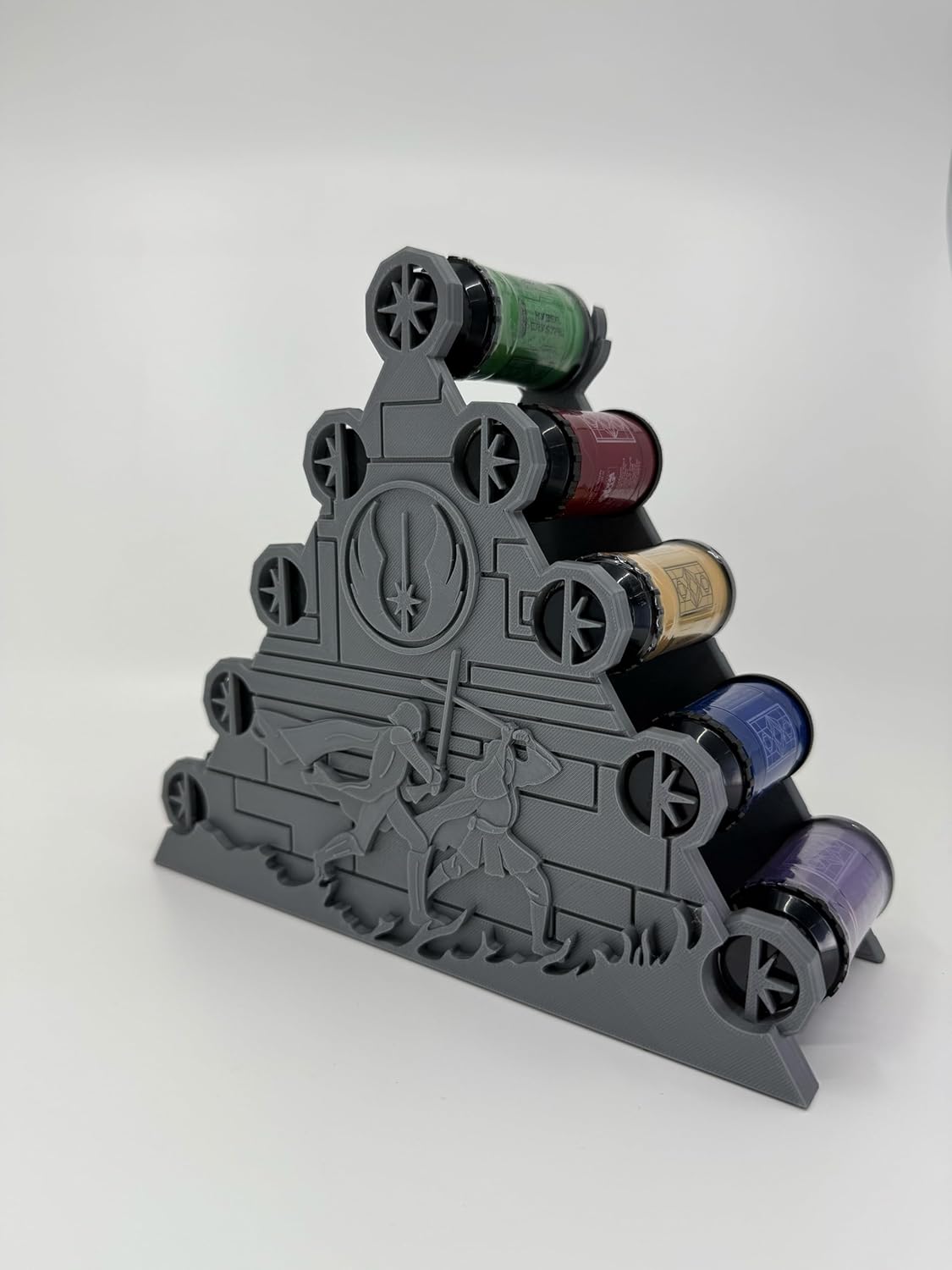 Display Stand For Kyber Crystal Series 2 II From Savi's Workshop - Galaxy's Edge - Artwork Edition 9 Slots (Sith)