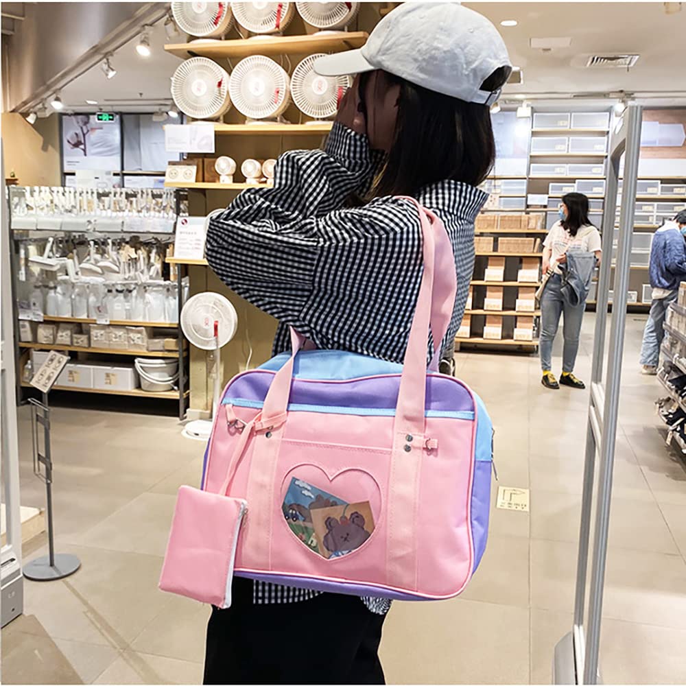 Buy Japanese School Bag with Anime Sticker kawaii wallet tote bag