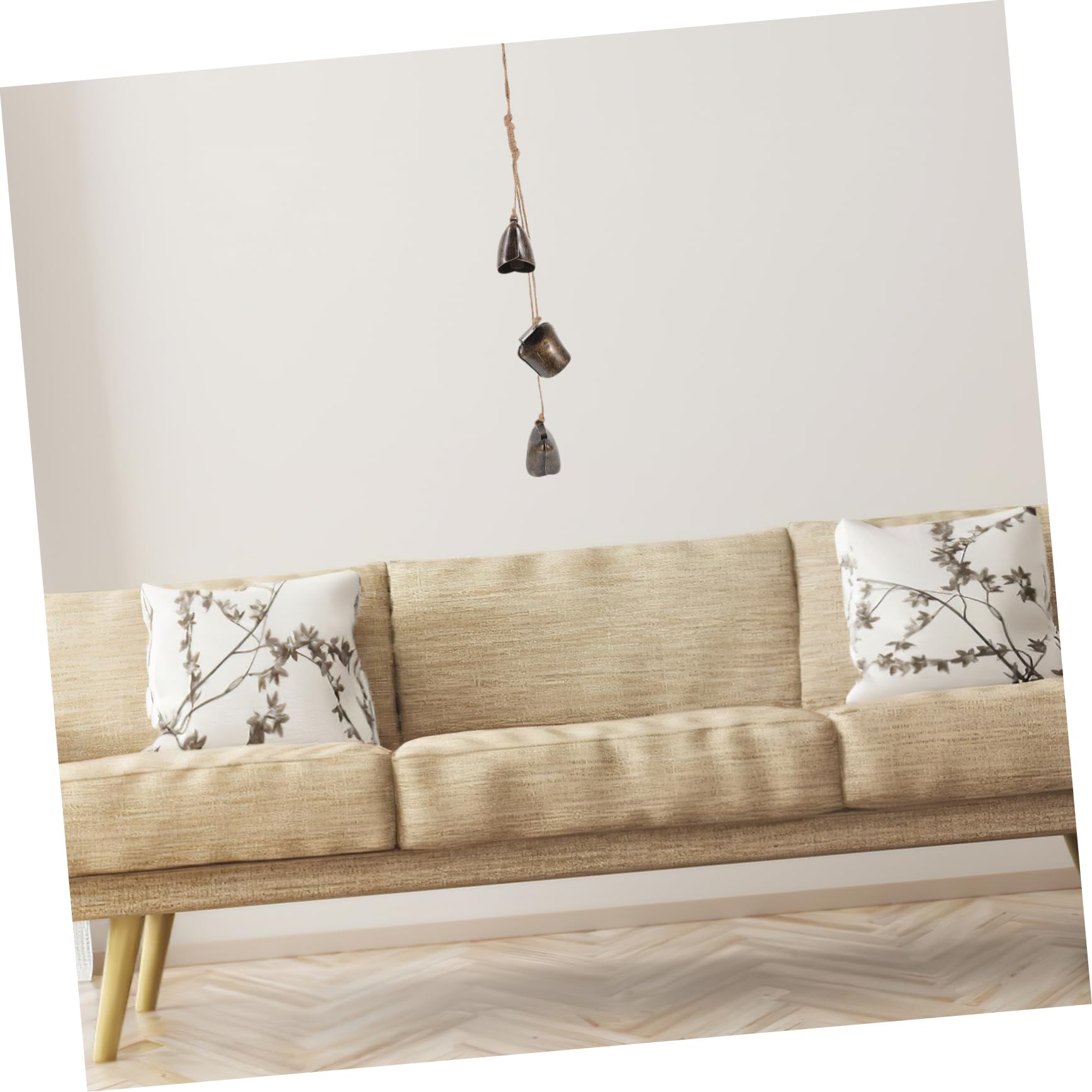 Cabilock Metal Vintage Bells Retro Decorative Cow Bell Chime for Christmas Decorations