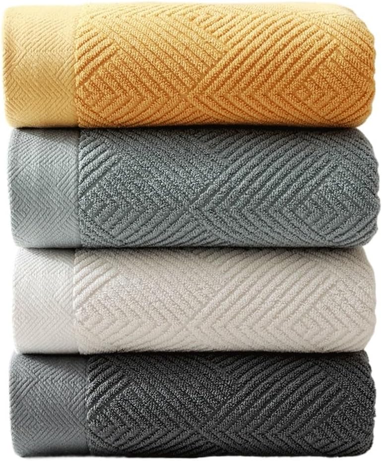 Staple Cotton Bath Towel Cotton Thickened Soft Adult Plain Color Absorbent Hotel Household