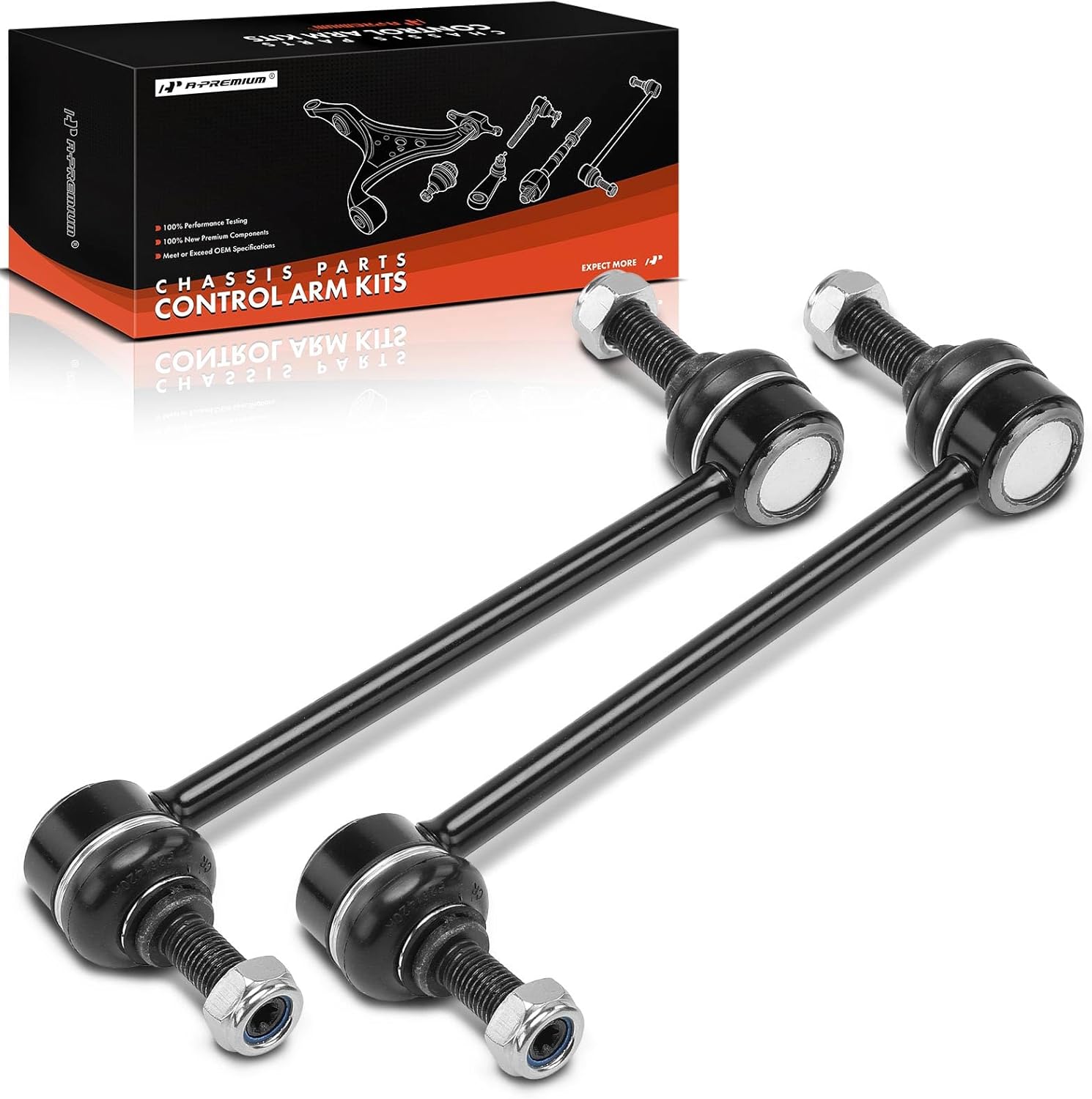 A-Premium 2 x Rear Sway Bar Links Stabilizer Bar Links, Compatible with Jeep Renegade 2015-2023, Compass 2017-2023 & Fiat 500X 2016-2023 & Dodge Hornet 2023