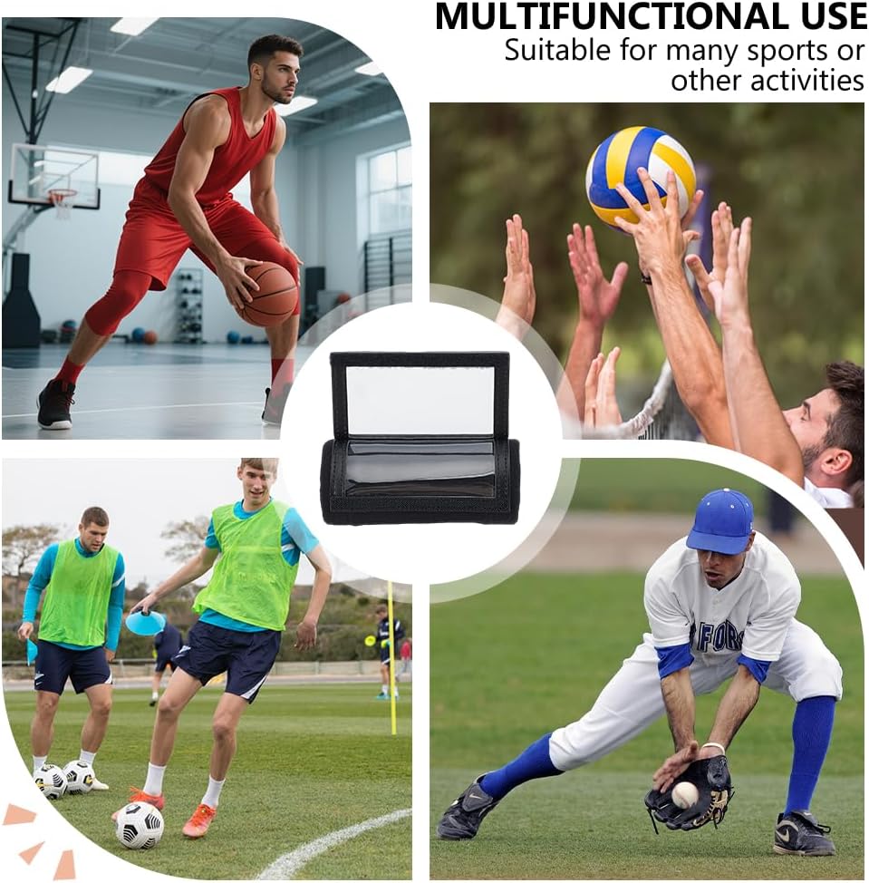 OLYCRAFT Football Play Wristband Football Quarterback Play Wristbands for Adult and Youth Triple Windows Playbook