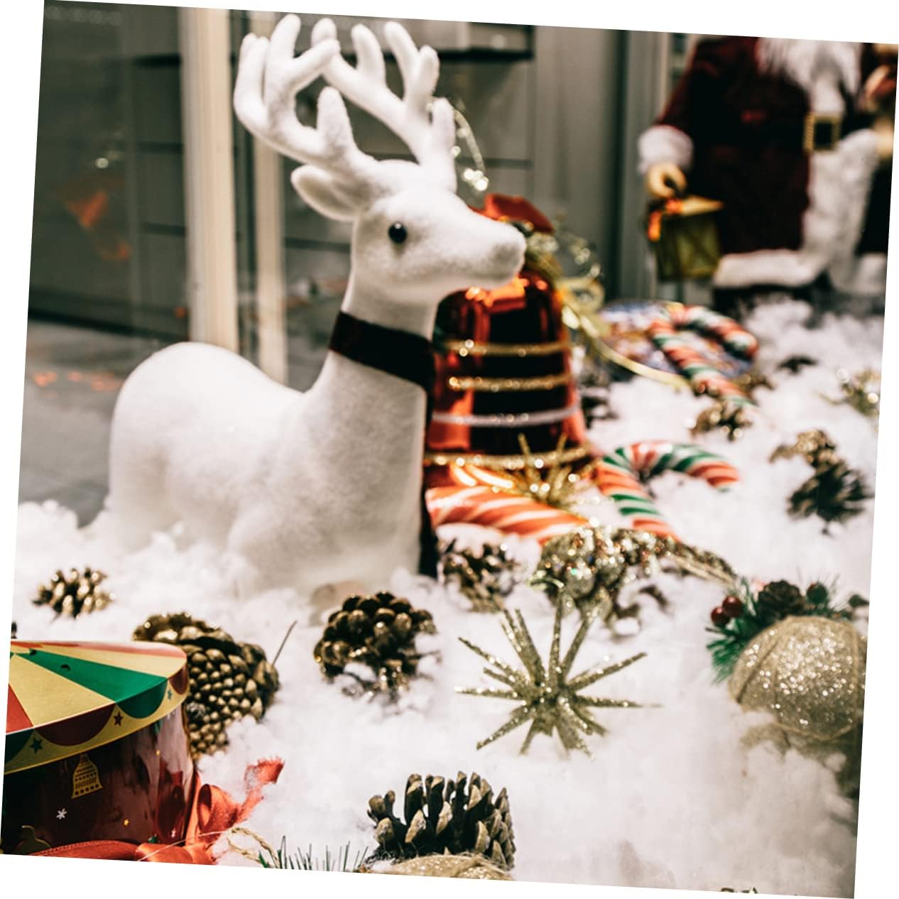 Artificial Snow Blanket for Christmas Decoration Thick White Fake Snow for Holiday Displays for Christmas Village Decor