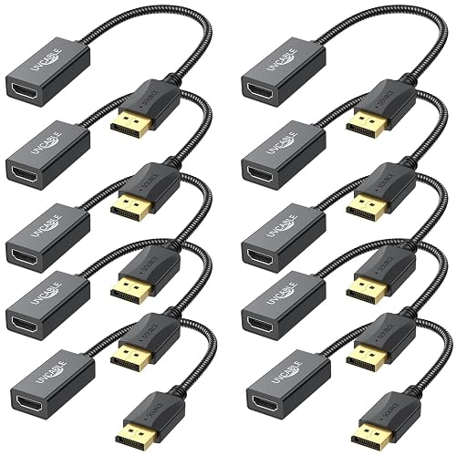DisplayPort to HDMI Adapter 4K, 10-Pack