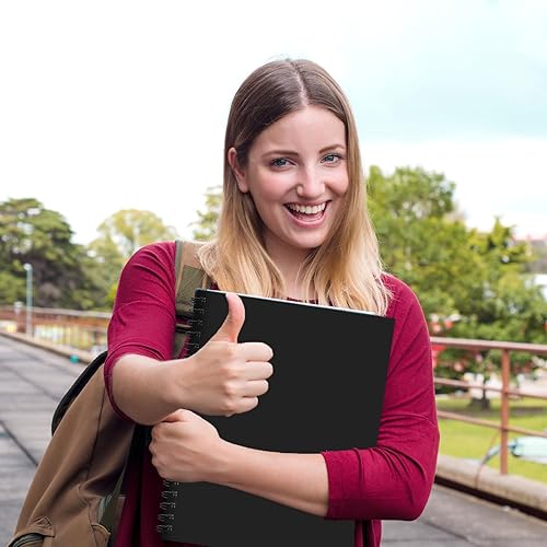 Vista 12 de Cuaderno de espiral de puntos de 8.5 x 11 pulgadas, tamaño A4, papel de punto grueso de 3.53 oz/m², 160 páginas para escribir, dibujar, mujeres