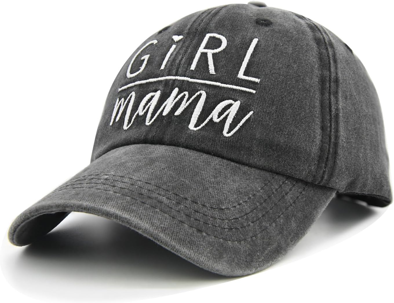 Waldeal Girl Mama Hat, Women's Baseball Cap, Adjustable Embroidery Mom Baseball Cap - Image 3
