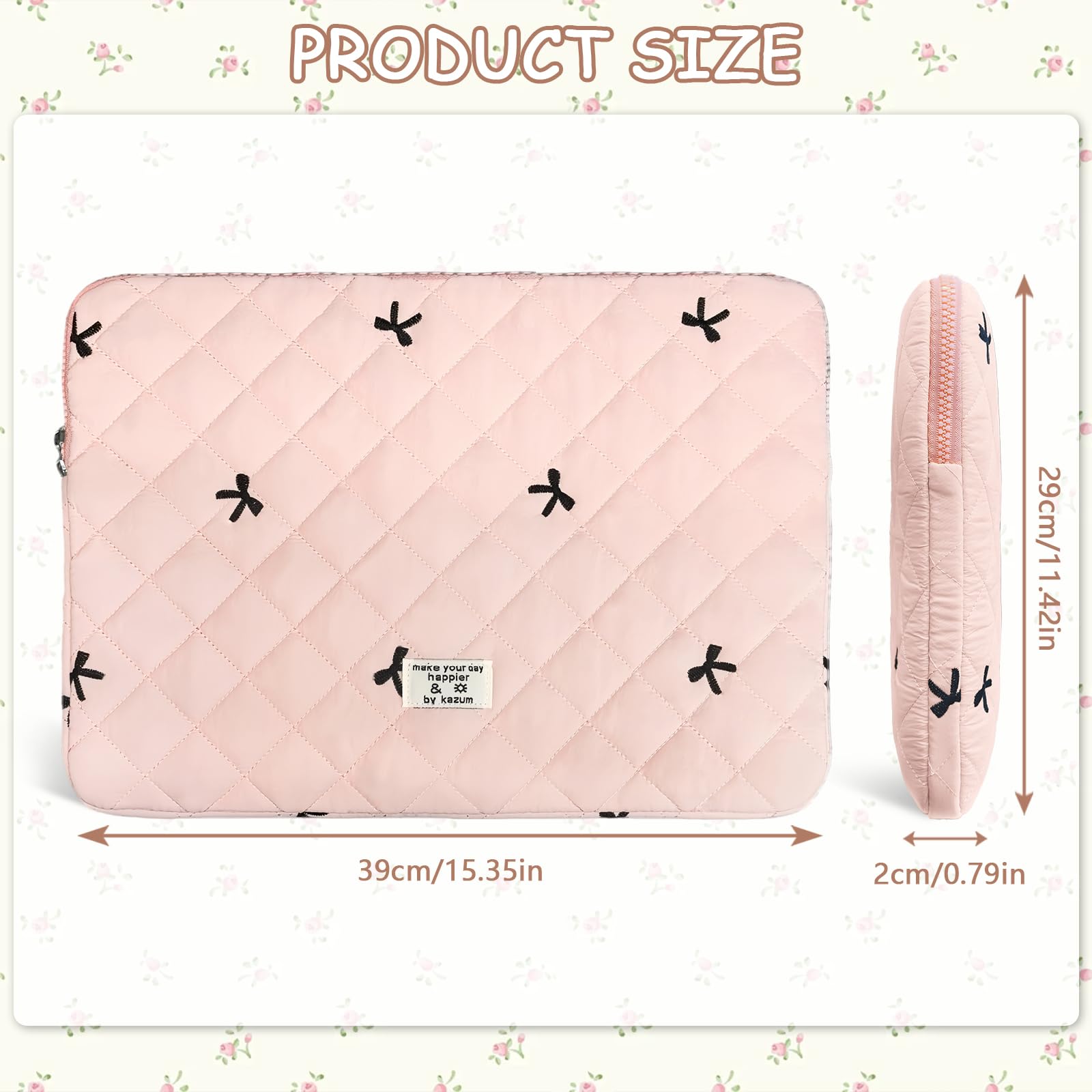 Flintronic Custodia per Laptop da 15,6 Pollici, Sleeve per Laptop, Impermeabile Custodia Borsa Custodia Protettiva Compatibile con MacBook Pro/Acer/Dell/Lenovo/HP/Samsung/Sony/Asus, 15,6 Pollici