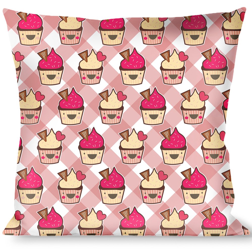 Duvet couvre-lit taie d'oreiller cupcakes parure de lit bouclée