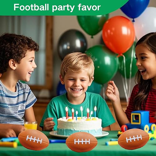 Miniatura 6 de ALISSAR Paquete de 6 mini pelotas de fútbol de 5.7 pulgadas, mini pelotas de fútbol de espuma para decoración de fiesta de fútbol y superbowl,
