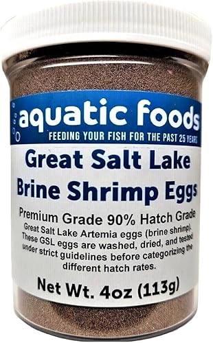 Vista 4 de Aquatic Foods Inc. Huevos de artemia de camarones en salmuera, grado premium del 90% de tasa de eclosión de The Great Salt Lake, Utah, EE. UU.