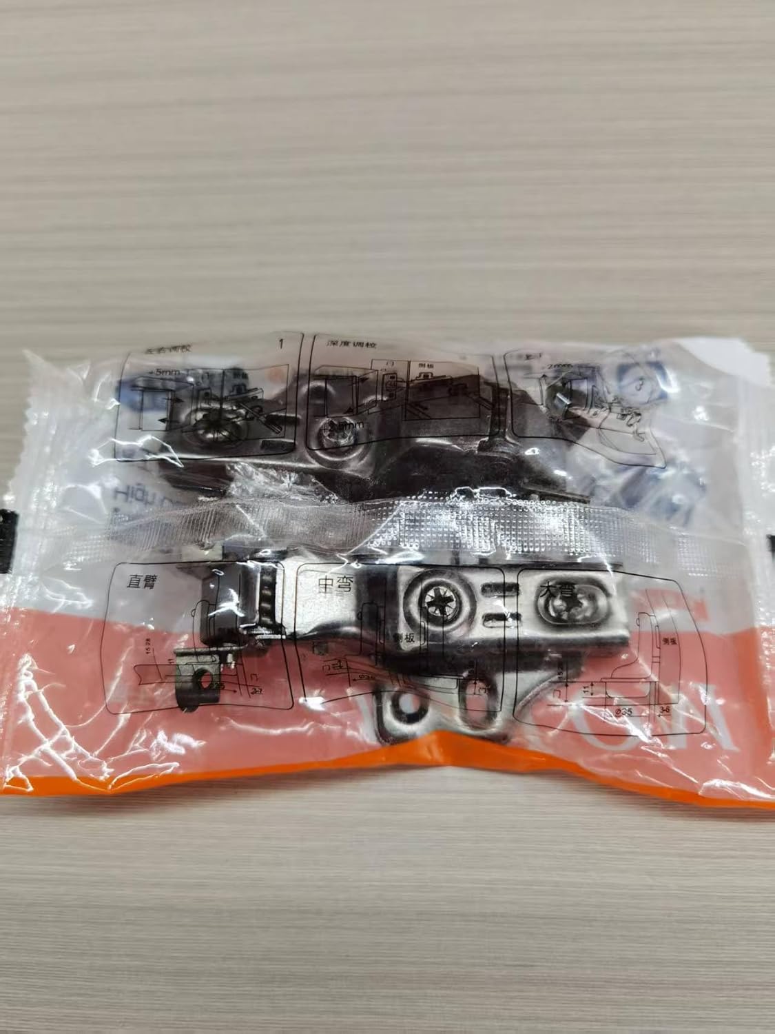 ATJ Furniture Replacement Hardware and Accessories, Curved Door Hinge for Glass Door CC001 (DoorHinge2)