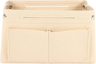 GROCKSTR Beige inner bag for women fits in inlay multi pocket cosmetic bags personal belongings organizer