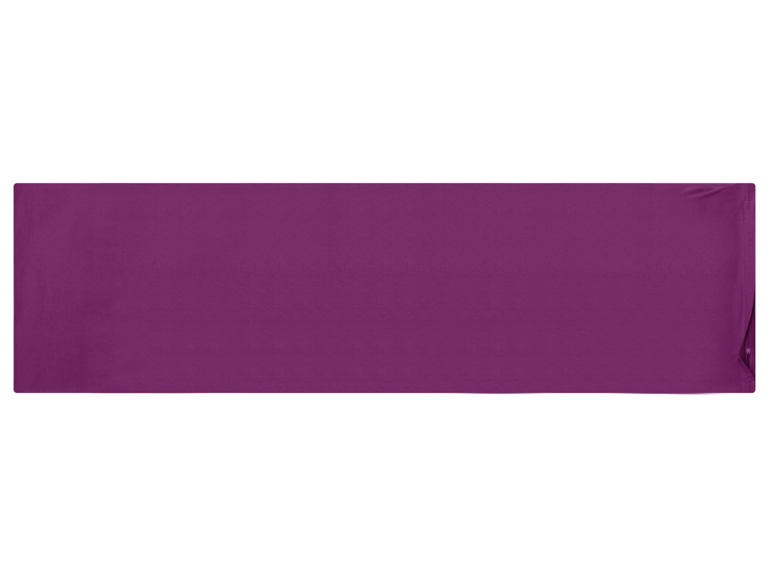 npluseins Set da 2 federe in cotone - jersey - tanti colori 1331.1812, 40 x 145 cm, lilla